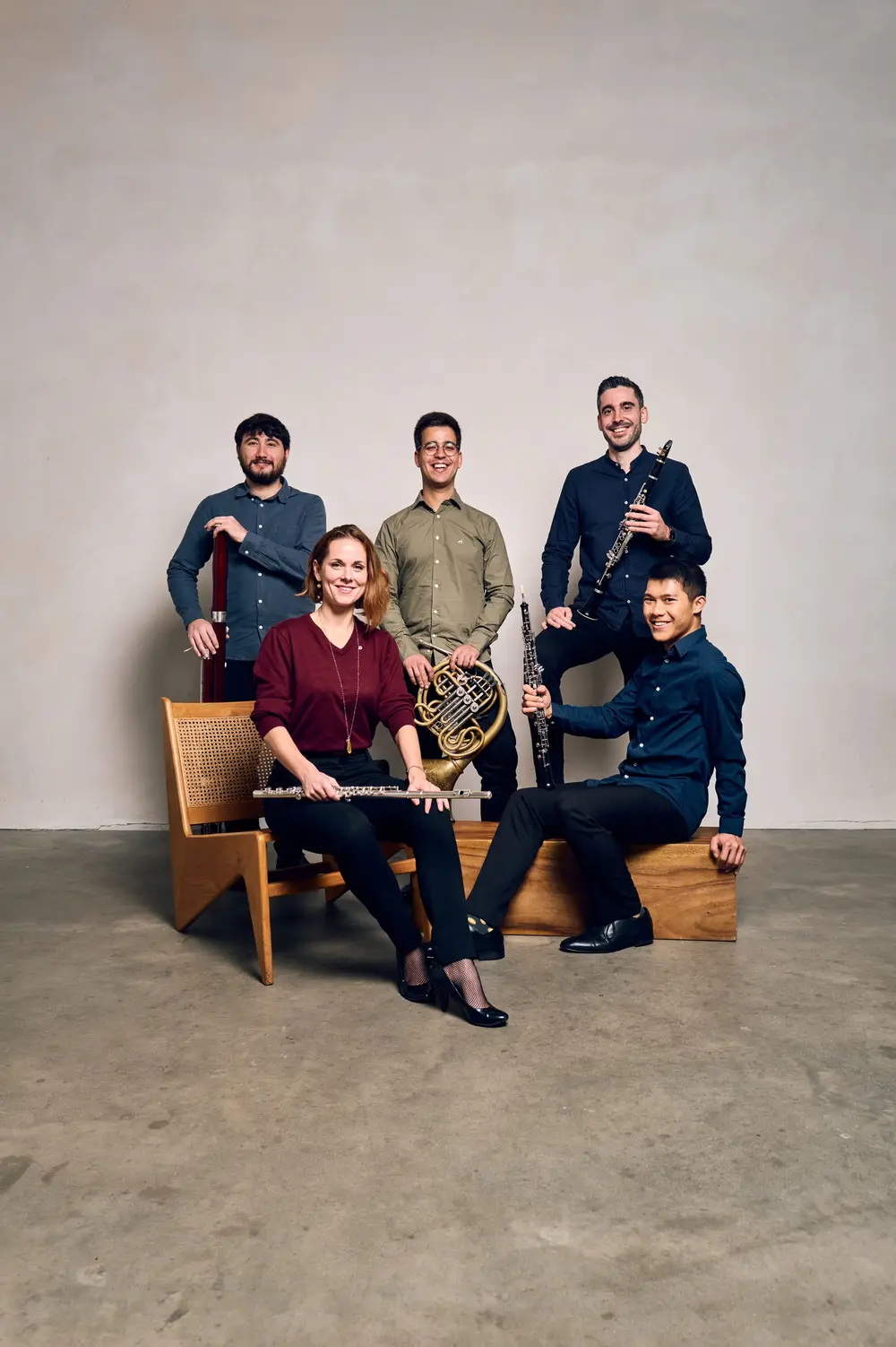 Intercontinental Ensemble wind section performing