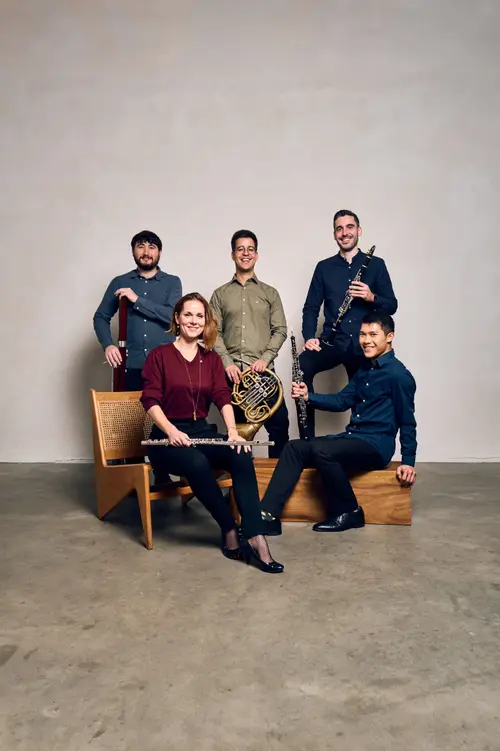 Intercontinental Ensemble wind section performing